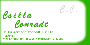 csilla conradt business card